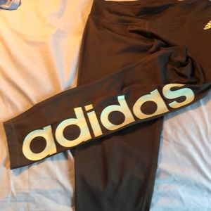 Adidas size medium gray crop leggings